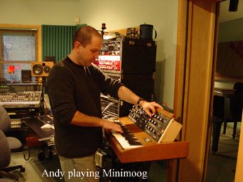 Andy with Moog