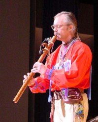 Al playing Native American flute